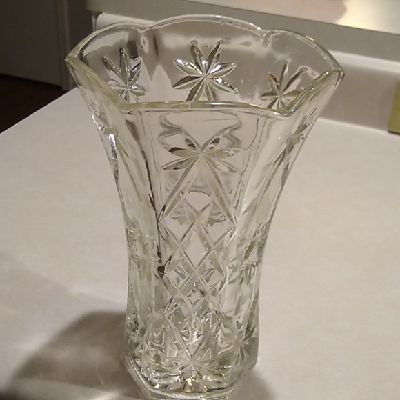 Large Crystal Glass Vase